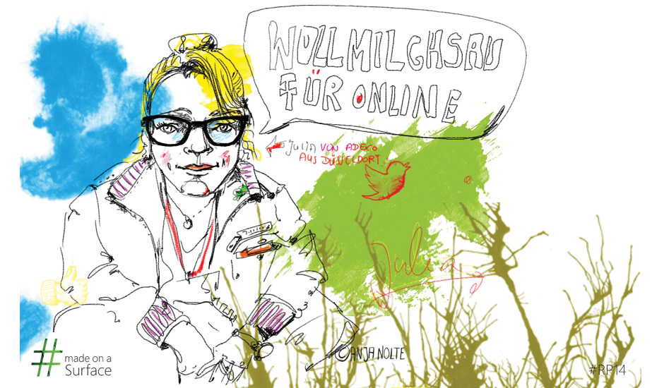 Live-Zeichnen Graphic Recording Republica Anja Nolte i.A. Microsoft