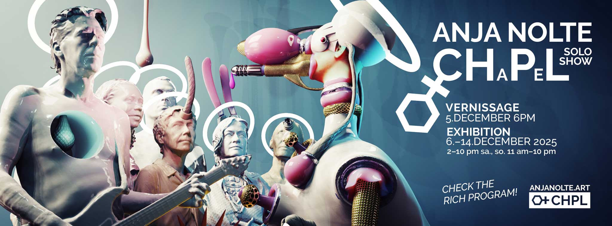 Exhibtion announcement Anja Nolte Solo show THE CHAPEL